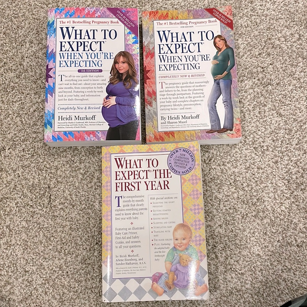“What to Expect” pregnancy books - brand new!